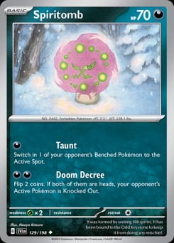 2023 Scarlet & Violet Spiritomb #129 card