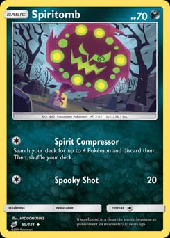2019 Team Up Spiritomb #89 card