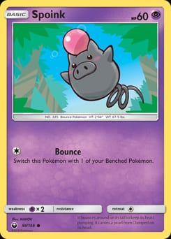 Celestial Storm Spoink #59 card