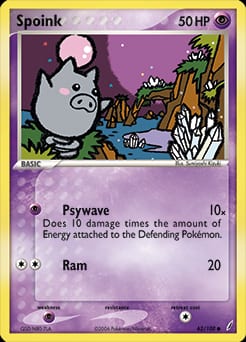 Crystal Guardians Spoink #62 card