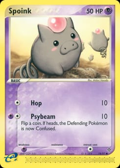 Dragon Spoink #74 card