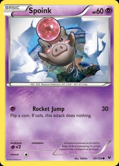 Fates Collide Spoink #30 card