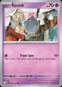 Mega Evolution Spoink #62 card