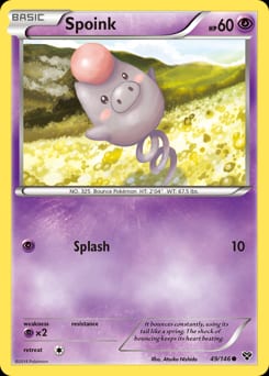 XY Spoink #49 card