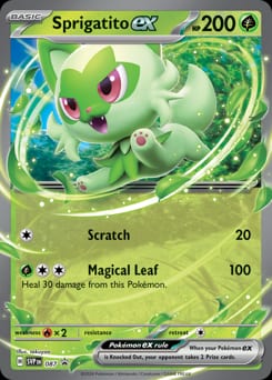 Scarlet & Violet Black Star Promos Sprigatito ex #87 card