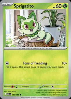 Journey Together Sprigatito #16 card