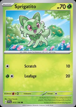 Scarlet & Violet Sprigatito #13 card