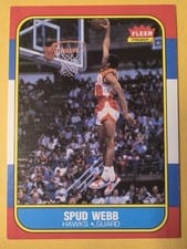 1986 Fleer Spud Webb #120 card
