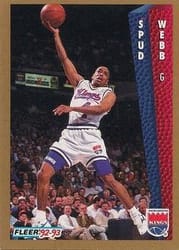 1992-93 Fleer Base Set Spud Webb #200 card