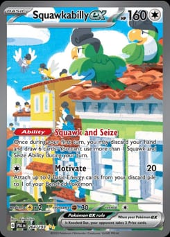2023 Paldea Evolved Squawkabilly ex #264 card