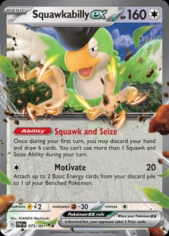 Paldean Fates Squawkabilly ex #75 card