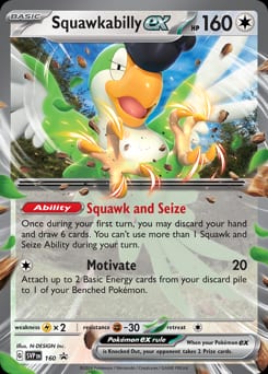 Scarlet & Violet Black Star Promos Squawkabilly ex #160 card