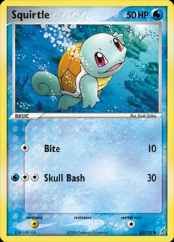 2006 Crystal Guardians Squirtle #63 card