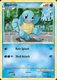 2010 HS—Unleashed Squirtle #63 card