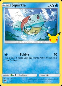 McDonald's Collection 2021 Squirtle #17 card