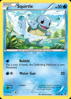 Plasma Blast Squirtle #14 card