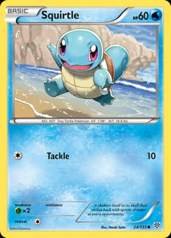 2013 Plasma Storm Squirtle #24 card