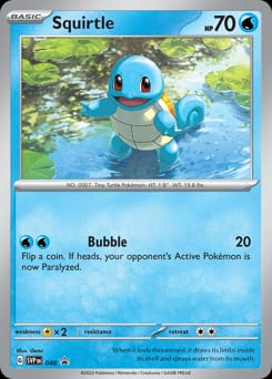 Scarlet & Violet Black Star Promos Squirtle #48 card
