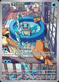Stellar Crown Squirtle #148 card