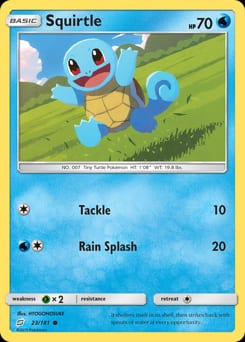 Team Up Squirtle #23 card