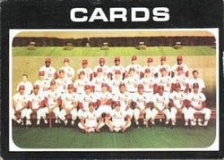 1971 Topps Base Set St. Louis Cardinals #308 card