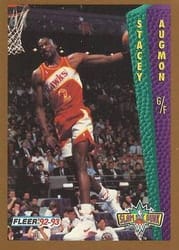1992-93 Fleer Base Set Stacey Augmon #295 card