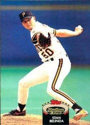 1992 Stadium Club Base Set Stan Belinda #75 card