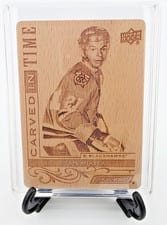 2024-25 Upper Deck Engrained Icons Carved in Time Stan Mikita #CT-SM card