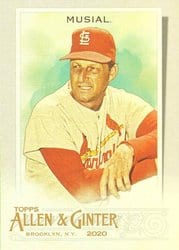2020 Topps Allen & Ginter Base Set Stan Musial #131 card
