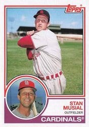 2021 Topps Archives Base Set Stan Musial #177 card