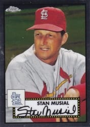 2021 Topps Chrome Platinum Anniversary Base Set Stan Musial #601 card