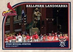 2018 Topps Big League Base Set Stan Musial Statue #362 card