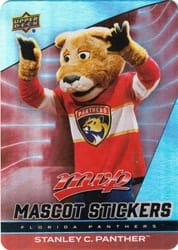 2025-26 Upper Deck MVP Mascot Stickers Stanley C. Panther #MS-11 card