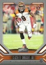 2019 Panini Playbook Base Set Stanley Morgan Jr #174 card
