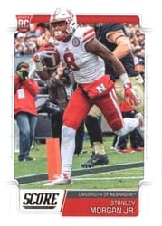 2019 Score Base Set Stanley Morgan Jr. #406 card