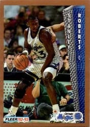 1992-93 Fleer Base Set Stanley Roberts #162 card