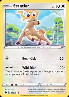 2021 Fusion Strike Stantler #208