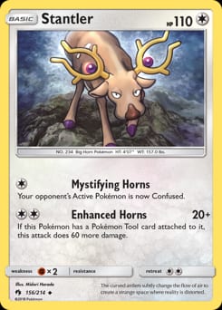 Lost Thunder Stantler #156 card