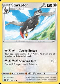 Brilliant Stars Staraptor #119 card