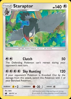 Crimson Invasion Staraptor #83 card