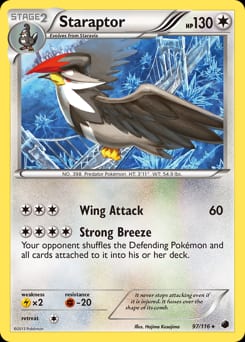 Plasma Freeze Staraptor #97 card