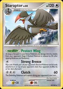 2008 Stormfront Staraptor #27 card