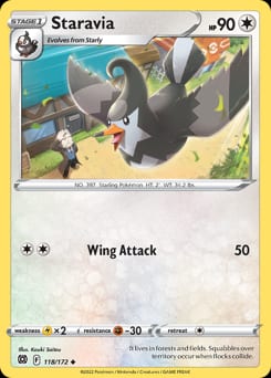 Brilliant Stars Staravia #118 card