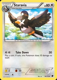 Plasma Freeze Staravia #96 card