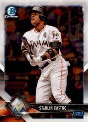 2018 Bowman Chrome Base Set Starlin Castro #5 card