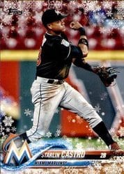 2018 Topps Holiday Base Set Starlin Castro #HMW2 card