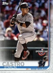 2019 Topps Opening Day Base Set Starlin Castro #87 card