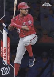 2020 Topps Chrome Update Base Set Starlin Castro #U-42 card