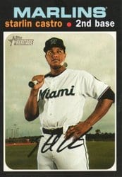 2020 Topps Heritage Base Set Starlin Castro #279 card