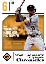 2018 Panini Chronicles Base Set Starling Marte #11 card